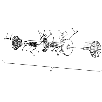 DRIVE CLUTCH MAGNUM 2X4