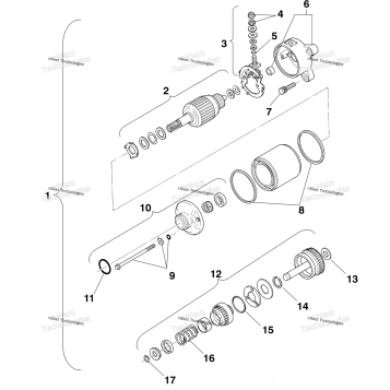 STARTING MOTOR W958144