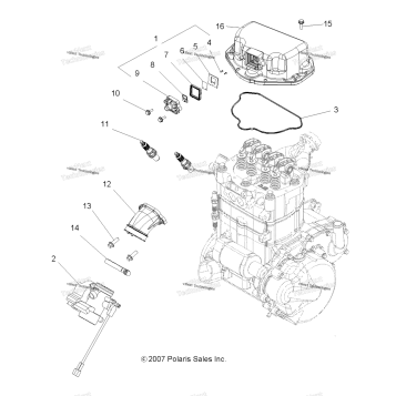 ENGINE, THROTTLE BODY MOUNTING