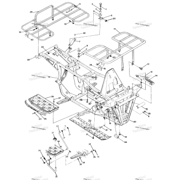 FRAME ASSEMBLY W/ RACKS 250 4X4