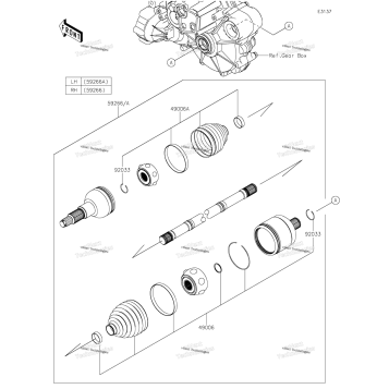 DRIVE SHAFT-REAR