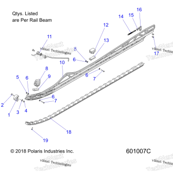 SUSPENSION, RAIL MOUNTING ALL OPTIONS