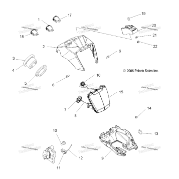 HEADLIGHT POD & SPEEDOMETER /AQ/AT/AX/AY/AZ