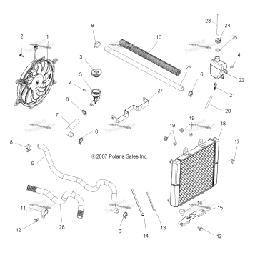 ENGINE, COOLING SYSTEM (49ATVCOOL08SP500)