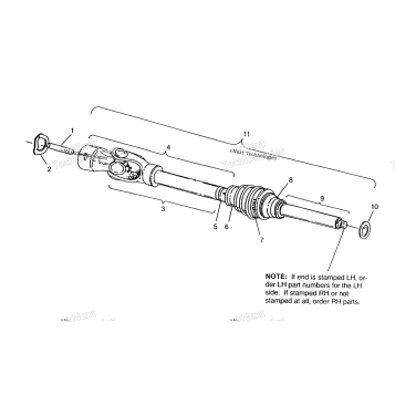 CV JOINT 6X6 400L, SWEDISH & NORWEGIAN N948740