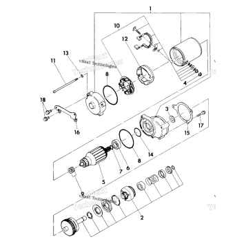 STARTING MOTOR ASSEMBLY