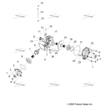 DRIVE TRAIN, FRONT GEARCASE