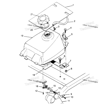 FUEL TANK ASSEMBLY 2X4 300