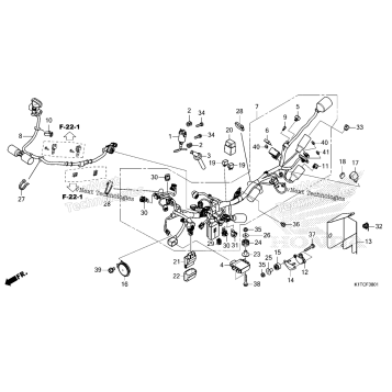 WIRE HARNESS (CRF300LR/LRA)