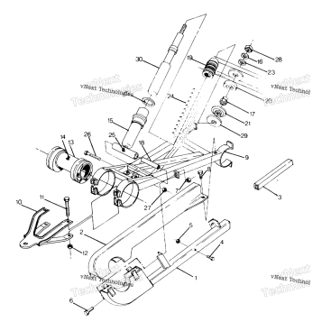 SWING ARM WELDMENT (4915951595027A)