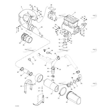 ENGINE SUPPORT AND MUFFLER