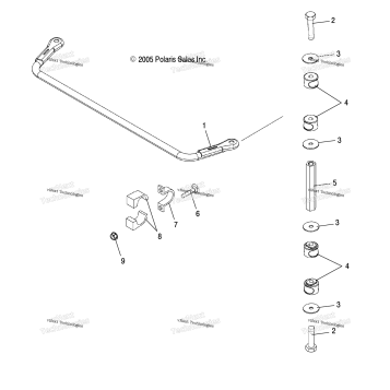 STABILIZER BAR, REAR /AB/AC/AD/AE/AF