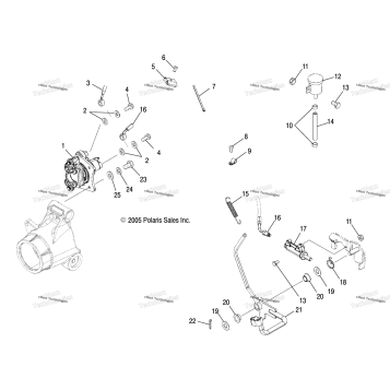 MASTER CYLINDER, REAR & FOOT PEDAL /AB/AD/AF
