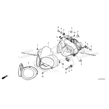 HEADLIGHT (CRF300LR/LRA)
