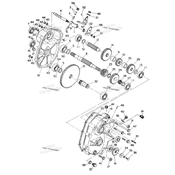 GEARCASE ASSEMBLY 350 2X4