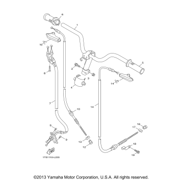 STEERING HANDLE CABLE