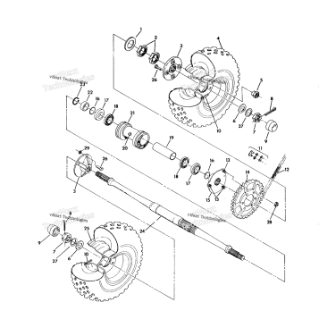 REAR WHEEL DRIVE ASSEMBLY 350 4X4 / W928139