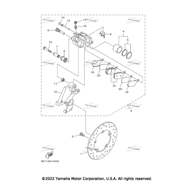 REAR BRAKE CALIPER