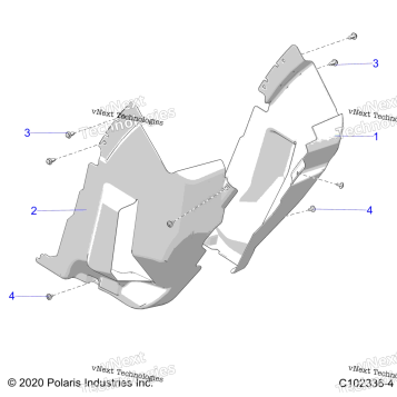 BODY, FRONT MUD GUARDS