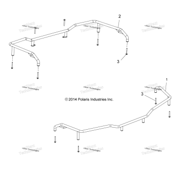 BODY, FRONT AND REAR RACK EXTENDERS A16SEC57CL