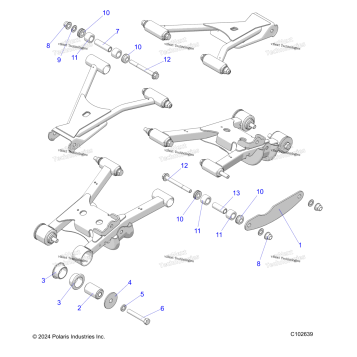 SUSPENSION, REAR CONTROL ARM MOUNTING