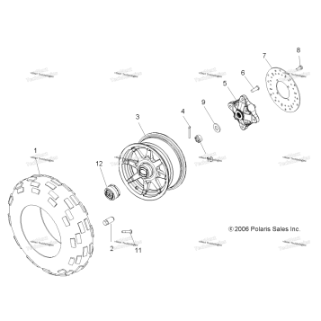 WHEEL, FRONT A07MH76AL/A2/MN76AF/AY