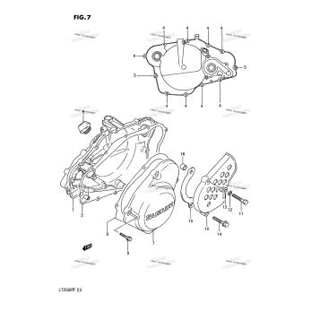 CRANKCASE COVER (MODEL H/J/K/L/M/N)
