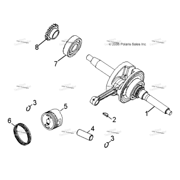 ENGINE, CRANKSHAFT & PISTON