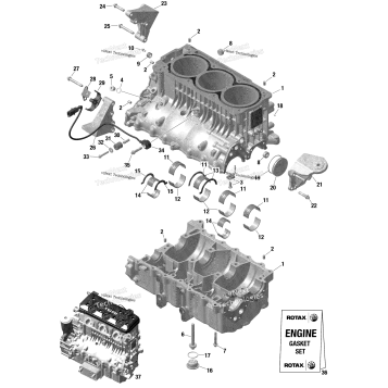 ENGINE - CRANKCASE - 1630 SCIC