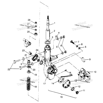 FRONT STRUT ASSEMBLY 4X4 400L