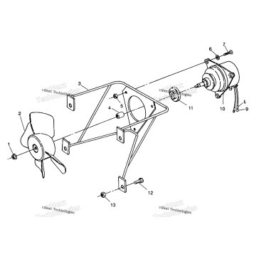 FAN ASSEMBLY 6X6 250