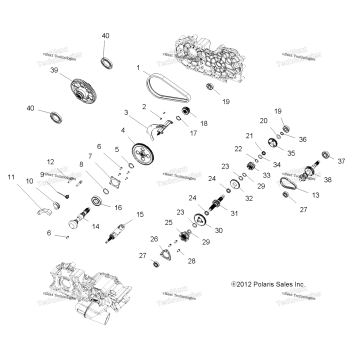 DRIVE TRAIN, MAIN GEARCASE INTERNAL