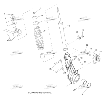 SUSPENSION, FRONT STRUT