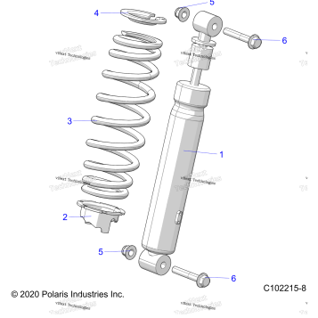 SUSPENSION, SHOCK, FRONT
