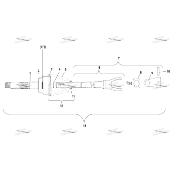 CV JOINT BTB A01CH50AA