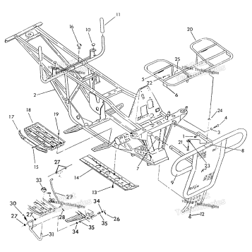 FRAME ASSEMBLY W/RACKS NORWEGIAN 6X6