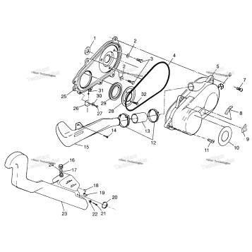 CLUTCH COVER SCRAMBLER 400L