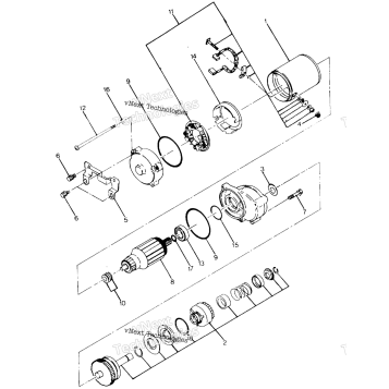 STARTING MOTOR ASSEMBLY