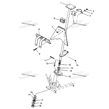 STEERING POST ASSEMBLY 2X4 300