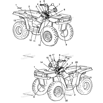 DECALS XPLORER 400L