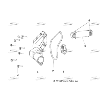 ENGINE, WATERPUMP IMPELLER & COVER