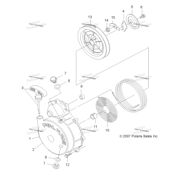 ENGINE, RECOIL STARTER