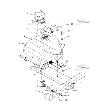 FUEL TANK ASSEMBLY SCRAMBLER
