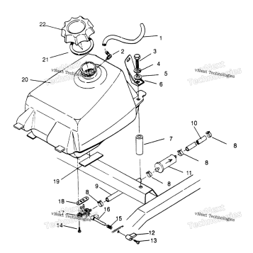 FUEL TANK ASSEMBLY MAGNUM 2X4