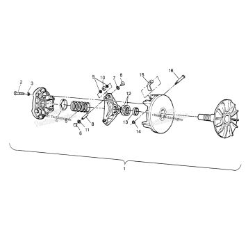 DRIVE CLUTCH ASSEMBLY TRAIL BLAZER
