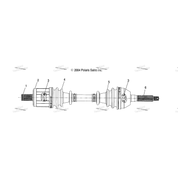 DRIVE SHAFT, FRONT