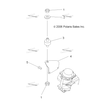 ENGINE, CARBURETOR BRACKET