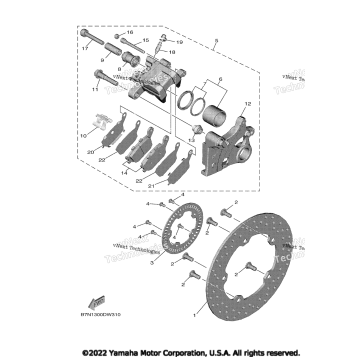 REAR BRAKE CALIPER