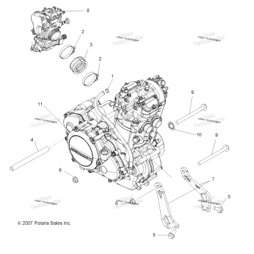 ENGINE, MOUNTING