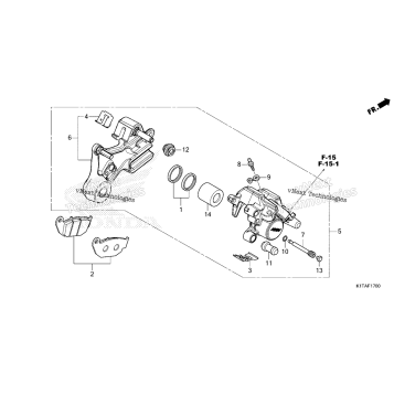 REAR BRAKE CALIPER